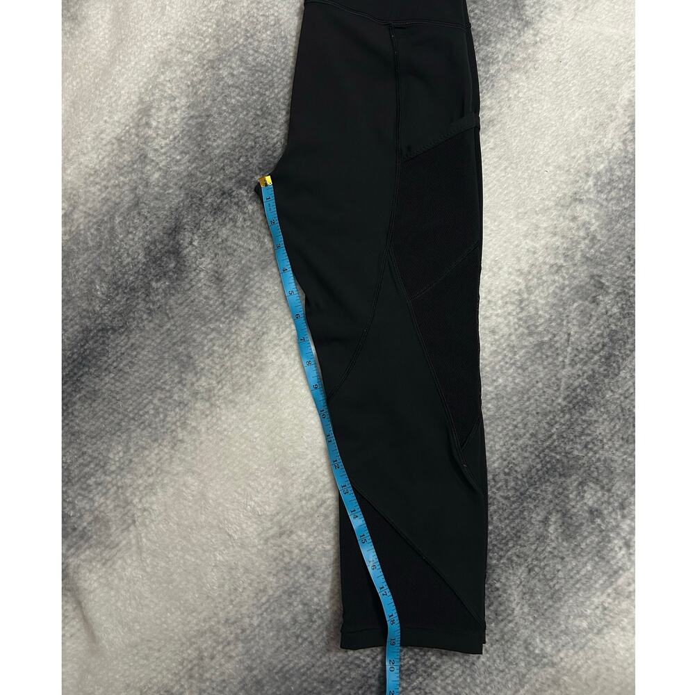 Lululemon Non Reflective 19" Cropped Side Pockets Black Leggings Size 6 Small - Picture 7 of 7